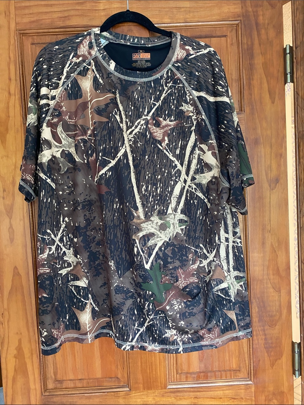 Camo Short Sleeve Performance Tee - Brown/Green/Black